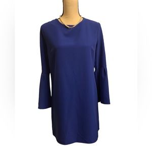 2 Hearts cobalt blue dinner dress Claire’s sleeves . Sz L